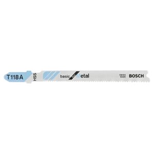 Bosch Stiksavklinge T 118 A Metal 5 Stk - 2608631013