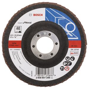 Bosch Lamelslibeskive B:m Ø115x22mm K40 Flad - 2608607349