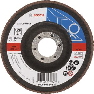 Bosch Lamelslibeskive B:m Ø115x22mm K120 Skrå - 2608607346