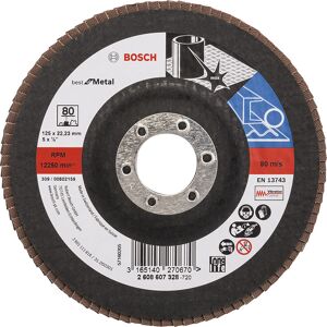 Bosch Lamelslibeskive B:mt Ø125x22mm K80 Flad - 2608607328