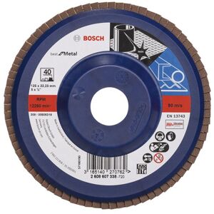 Bosch Lamelslibeskive B:mt Ø115x22mm K60 Flad - 2608607323