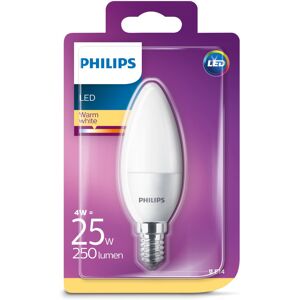 Philips LED 25W  kerte  varm hvid  E14  mat  ikke dæmpbar  1 stk - 8718696474914