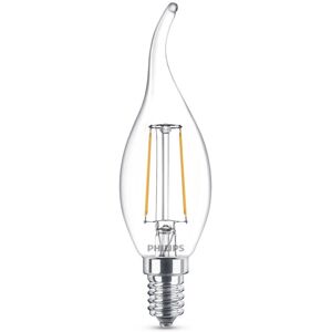 Philips LEDClassic Filament 25W bøjet top E14 varm hvid klar ikke dæmpbar  1 stk - 8718696573877