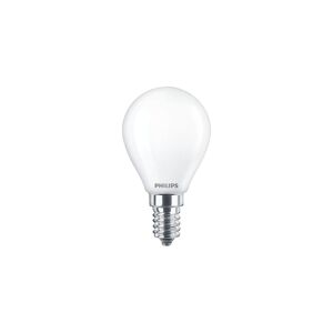 Philips LED Glas krone  60W  E14  varm hvid  mat ikke dæmpbar  1 stk - 8718699648848