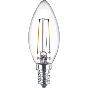 Philips LEDClassic Kerte Filament  25W  E14  varm hvid  klar ikke dæmpbar  1-stk  - 8718699665388