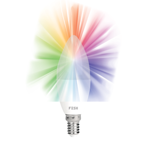 FESH Smart Home LED Kertepære  - Multicolor E14 5w Ø 37