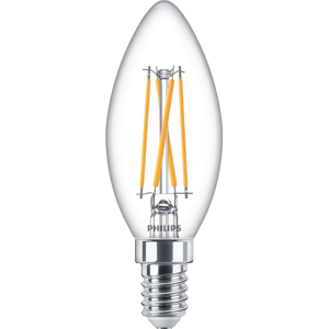 Philips LEDClassic Filament 40W kerte E14   varm hvid klar dæmpbar  1 stk - 8718699645922