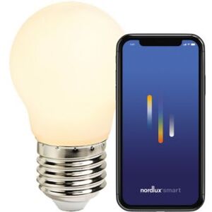 Nordlux Smart E27 - G45 - 2200-6500 Kelvin - 560 Lumen - Pære - Hvid