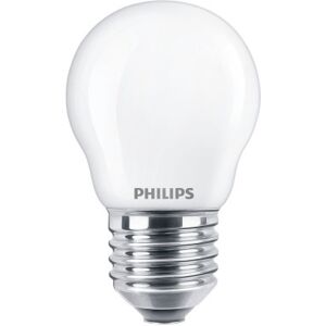 Philips LED Glas krone  60W  E27  varm hvid  mat ikke dæmpbar  1 stk - 8718699648862