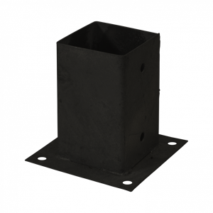 Plus A/S Plus Cubic Stolpefod - 9×9 cm stolper - til fundament - Sort - 17001-15