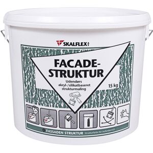 Skalflex Facadestruktur Grov - Hvid 15kg