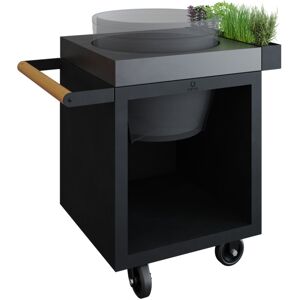 OFYR Kamado Table Black 65 PRO Concrete BGE