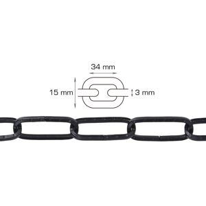 Home>it Home-it pyntekæde Ø3 mm x 2 meter sort