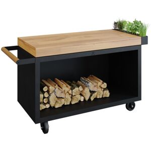 OFYR Mise en Place Table Black 135 PRO Teak Wood