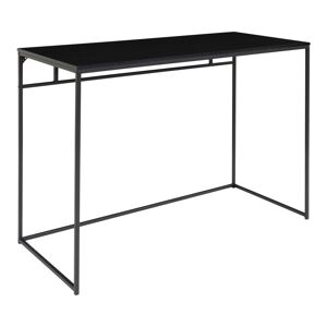Homeshop Skrivebord med sort ramme og sort bordplade 100x45x75 cm - 2402050