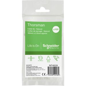 Thorsman Kabelbinder 100x2.5mm 100 Stk Neutral - Imt46026