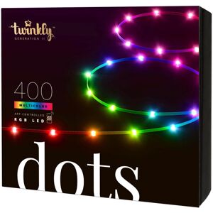 Twinkly Light Dots 400LED RGB 20m Sort