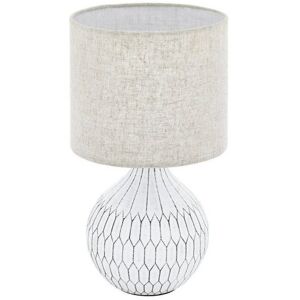 EGLO Bellariva Bord E27 H360 Hvid/linen - Bordlampe - 99332