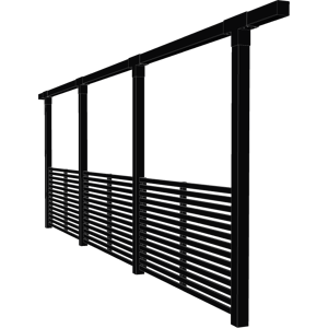 Plus A/S Plus Enkelt Pergola 3 moduler incl. Tokyo hegn - 664x9x218 - 179098-15