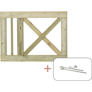 Plus A/S Plus Slot Enkeltlåge inkl. beslag - 100x75 cm - 9214670