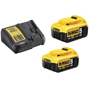 DeWALT 18V XR Batteri-sæt, 2x5Ah + lader - DCB115P2-QW