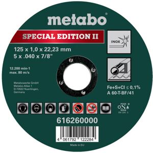 Metabo 4061792122284 - 616260000 Kvalitetsklasse A 60-T Limited Edition-Special Edition Inox