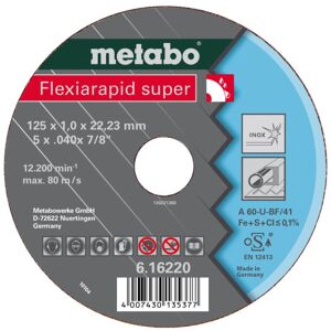 Metabo 4007430200433 - 616208000 Kvalitetsklasse A 36-U - A 46-U - A 60-U Flexiarapid Super Inox HydroResist