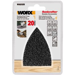 Worx 20pc sandpaper finger kit 40＃ 80＃ 120＃ 180＃ 220＃