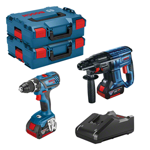 Bosch Akkusæt 18V Gsr-gbh 2x4ah L-boxx - 0615990M0R