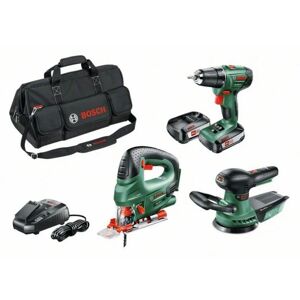 Bosch AKKUSÆT 18V PSR/PST/ORBIT 2X2,5A TOOLBAG Skruemaskine - 06039A310W