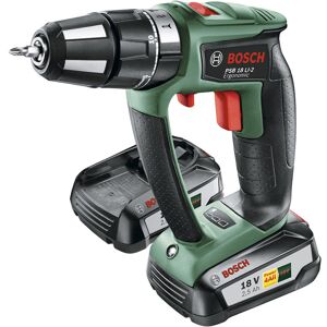 Bosch PSB 18 LI-2 Ergonomic Akku-slagbore-/skruemaskine med to gear, lithium-ion - 06039B0301