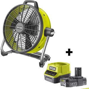 Ryobi Ventilator 18V ONE +  - R18F5-0 Inkl. 2,0 AH batteri og lader