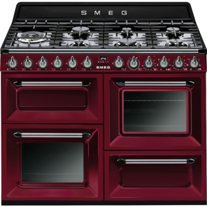 SMEG Danmark Smeg TR4110RW1 - Gaskomfur Victoria rød