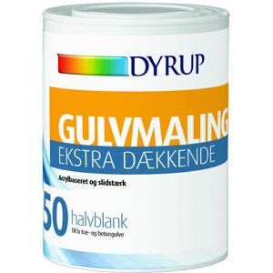 Dyrup Gulvmaling Vand Ekstra Dækkende Hvid - 0,75lt