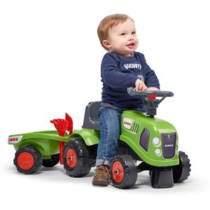 FALK Baby Claas ride-on traktor med trailer, rive og skovl