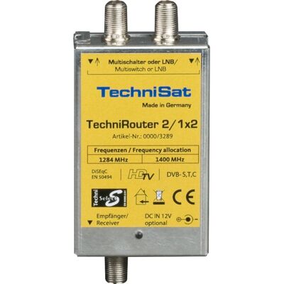 Technisat TechniRouter Mini 2/1x2 satellit multikontakt, Multi switch Technisat TechniRouter Mini 2/1x2 satellit multikontakt, Multi switch