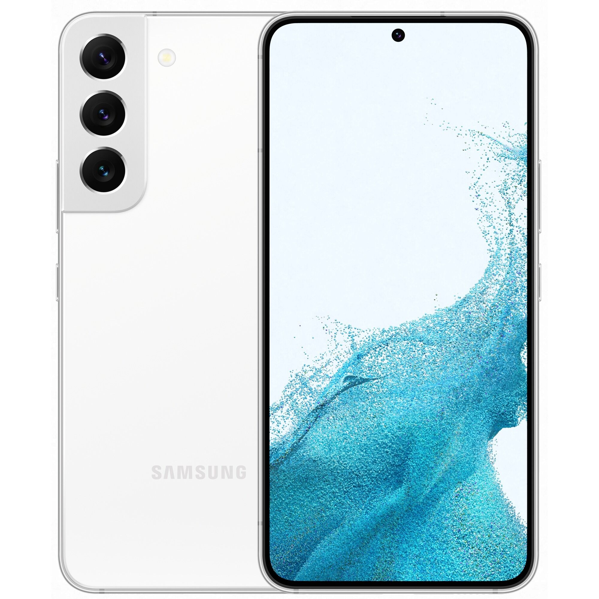 Samsung Galaxy S22 SM-S901B 15,5 cm (6.1") Dual SIM Android 12 5G USB Type-C 8 GB 256 GB 3700 mAh Hvid, Mobiltelefon