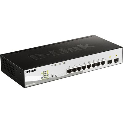D-Link DGS-1210-10P Administreret L2 Gigabit Ethernet (10/100/1000) Strøm over Ethernet (PoE) 1U Sort, Switch D-Link DGS-1210-10P Administreret L2 Gigabit Ethernet (10/100/1000) Strøm over Ethernet (PoE) 1U Sort, Switch