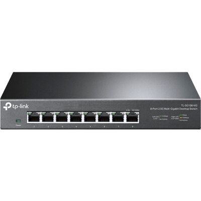 TP-Link TL-SG108-M2 netværksswitch Ikke administreret 2.5G Ethernet (100/1000/2500) Sort TP-Link TL-SG108-M2 netværksswitch Ikke administreret 2.5G Ethernet (100/1000/2500) Sort