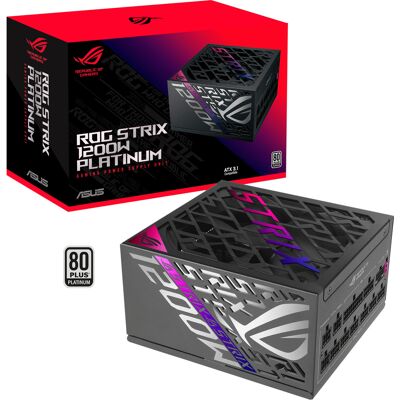 Asus ROG -STRIX-1200P-GAMING enhed til strømforsyning 1200 W 20+4 pin ATX ATX Sort, PC strømforsyning Asus ROG -STRIX-1200P-GAMING enhed til strømforsyning 1200 W 20+4 pin ATX ATX Sort, PC strømforsyning