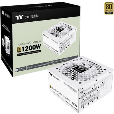 Thermaltake Toughpower XT 1200W Snow, PC strømforsyning Thermaltake Toughpower XT 1200W Snow, PC strømforsyning