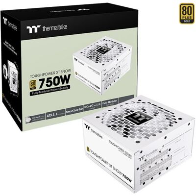 Thermaltake Toughpower XT 750W Snow, PC strømforsyning Thermaltake Toughpower XT 750W Snow, PC strømforsyning