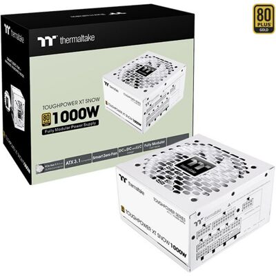 Thermaltake Toughpower XT 1000W Snow, PC strømforsyning Thermaltake Toughpower XT 1000W Snow, PC strømforsyning