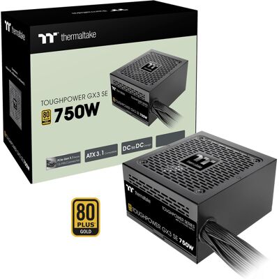 Thermaltake Toughpower GX3 SE 750W, PC strømforsyning Thermaltake Toughpower GX3 SE 750W, PC strømforsyning