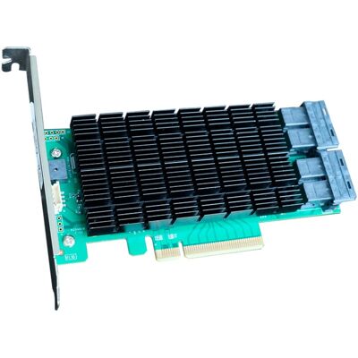 Highpoint Rocket 720L 16x Port to PCIe 3.0 x8 12Gb/s SAS DAS, Controller Highpoint Rocket 720L 16x Port to PCIe 3.0 x8 12Gb/s SAS DAS, Controller