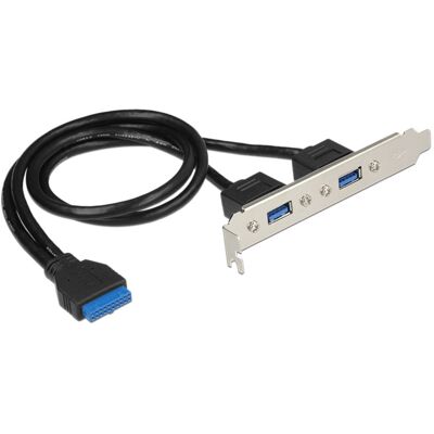 Delock 84836 interface-kort/adapter Intern USB 3.2 Gen 1 (3.1 Gen 1), Slot beslag Delock 84836 interface-kort/adapter Intern USB 3.2 Gen 1 (3.1 Gen 1), Slot beslag