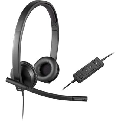 Logitech H570e Headset Ledningsført Kontor/Callcenter USB Type-A Sort Logitech H570e Headset Ledningsført Kontor/Callcenter USB Type-A Sort