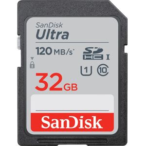 SanDisk Ultra 32 GB SDHC UHS-I Klasse 10, Hukommelseskort