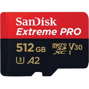 SanDisk Extreme PRO 512 GB MicroSDXC UHS-I Klasse 10, Hukommelseskort