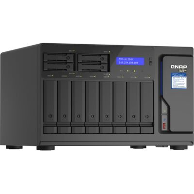 Qnap TVS-h1288X NAS Tower Intel® Xeon® W-1250 16 GB DDR4 0 TB QuTS hero Sort Qnap TVS-h1288X NAS Tower Intel® Xeon® W-1250 16 GB DDR4 0 TB QuTS hero Sort